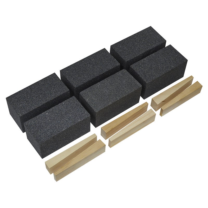 Sealey FGB24 Floor Grinding Block 50 x 50 x 100mm 24Grit - Pack of 6