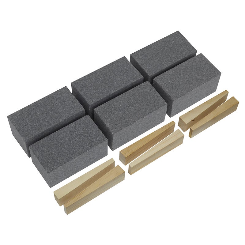 Sealey FGB60 Floor Grinding Block 50 x 50 x 100mm 60Grit - Pack of 6