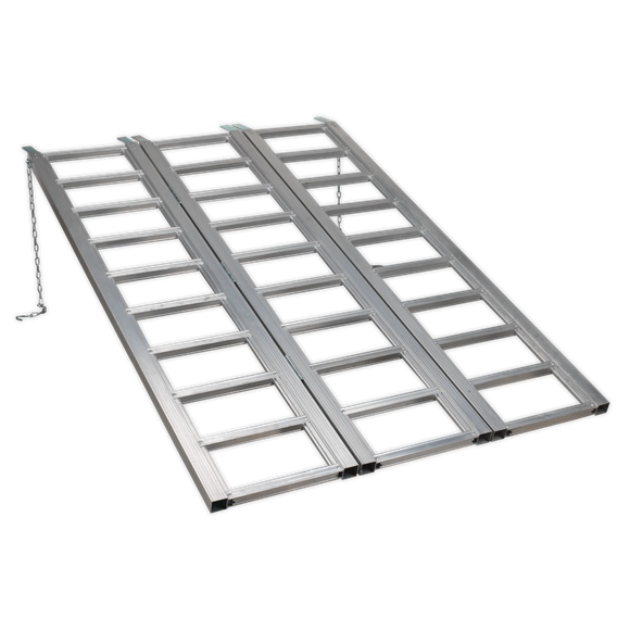 Sealey FLR680T Motorcycle/Trike/ATV & Mini Tractor Ramp Wide Tri-Fold 680kg Capacity