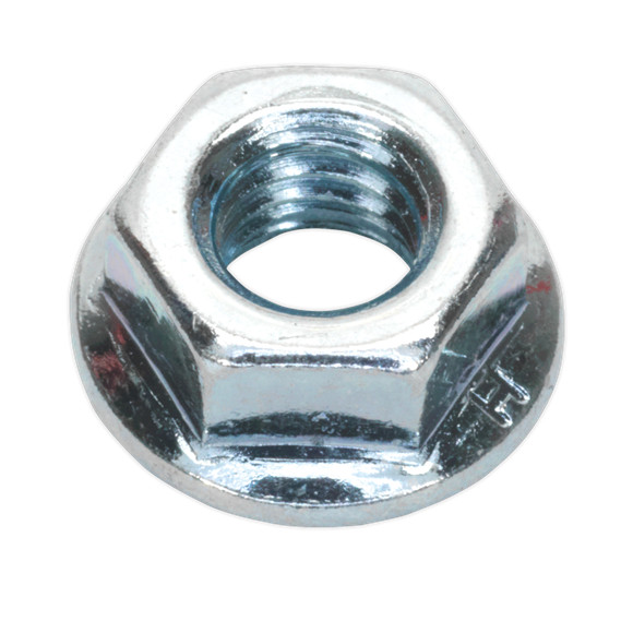 Sealey FN8 Flange Nut Serrated M8 Zinc Pack of 100