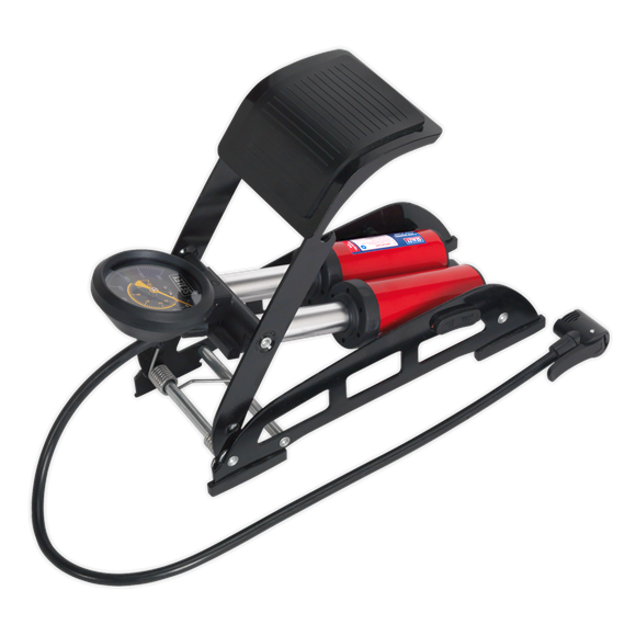Sealey FP6 Foot Pump Twin Barrel