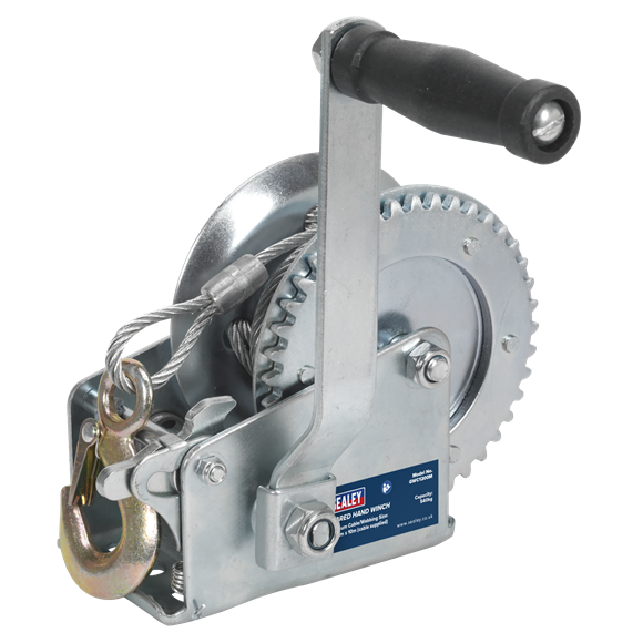 Sealey GWC1200M Geared Hand Winch 540kg Capacity with Cable