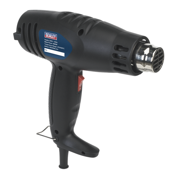 Sealey HS105 Hot Air Gun 1600W 2-Speed 375°C/500°C