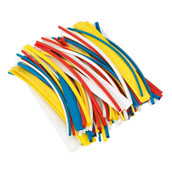 Sealey HST200MC Heat Shrink Tubing Mixed Colours 200mm 100pc