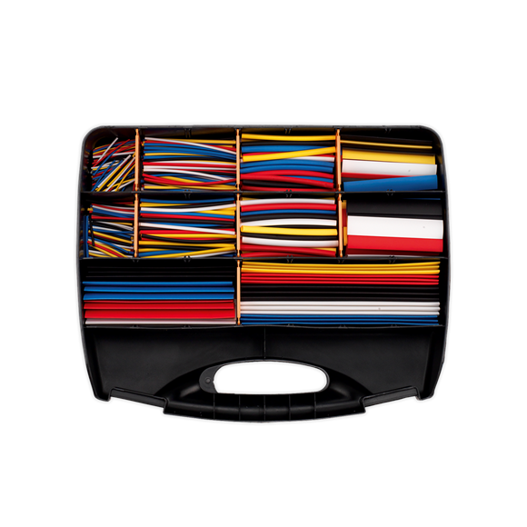 Sealey HST590MC Heat Shrink Tubing Assortment 590pc Mixed Colours 50, 100, 150 & 200mm