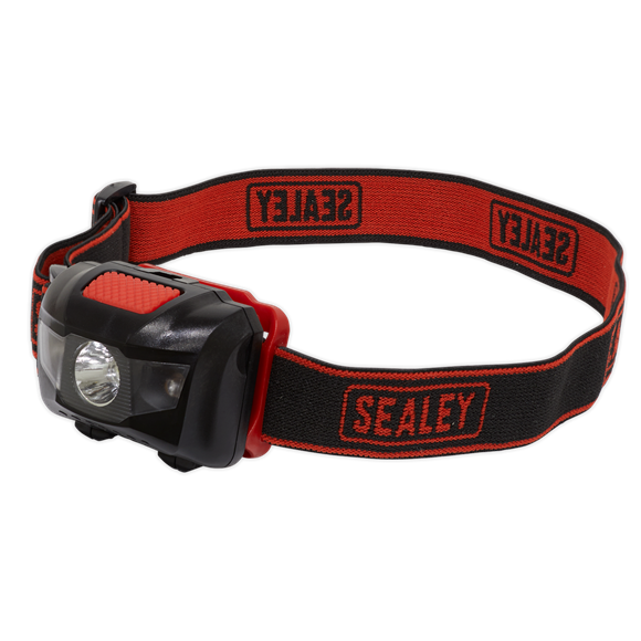 Sealey HT03LED Head Torch 3W SMD & 2 Red LED 3 x AAA Cell