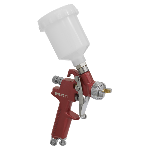 Sealey HVLP731 HVLP Gravity Feed Touch-Up Spray Gun 0.8mm Set-Up