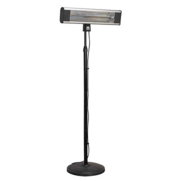 Sealey IFSH1809R High Efficiency Carbon Fibre Infrared Patio Heater 1800W/230V with Telescopic Floor Stand