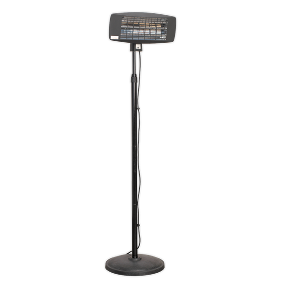 Sealey IFSH2003 Infrared Quartz Patio Heater 2000W/230V with Telescopic Floor Stand