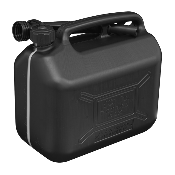 Sealey JC10PB Fuel Can 10L - Black