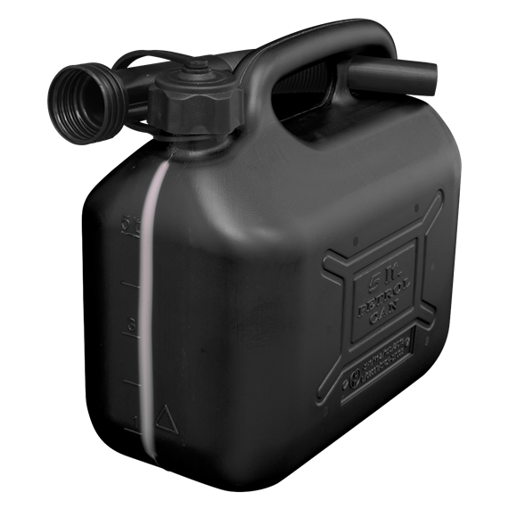 Sealey JC5B Fuel Can 5L - Black