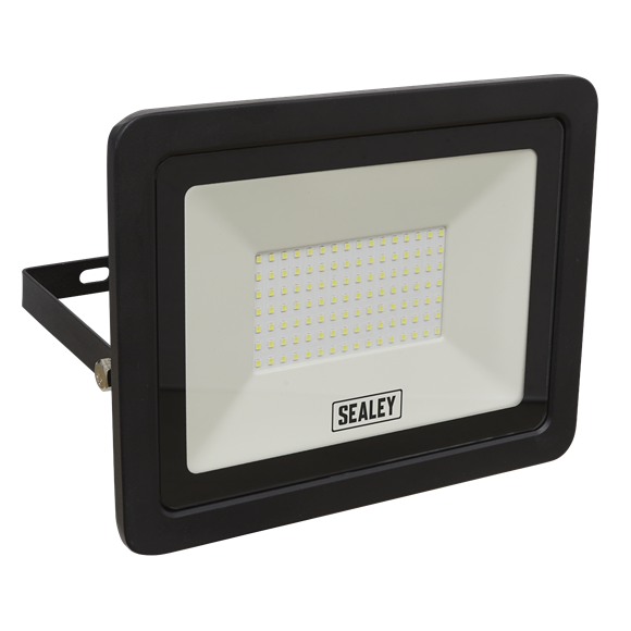 Sealey LED115 Extra Slim Floodlight with Wall Bracket 100W SMD LED