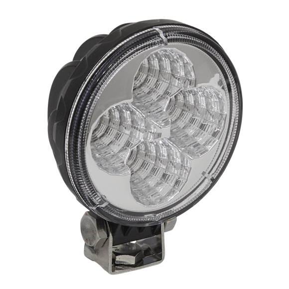Sealey LED1R Round Work Light with Mounting Bracket 12W SMD LED Mini