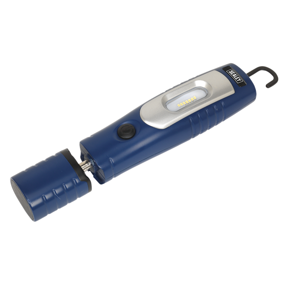 Sealey LED3602B Rechargeable 360° Inspection Light 7 SMD & 3W SMD LED Blue Lithium-ion
