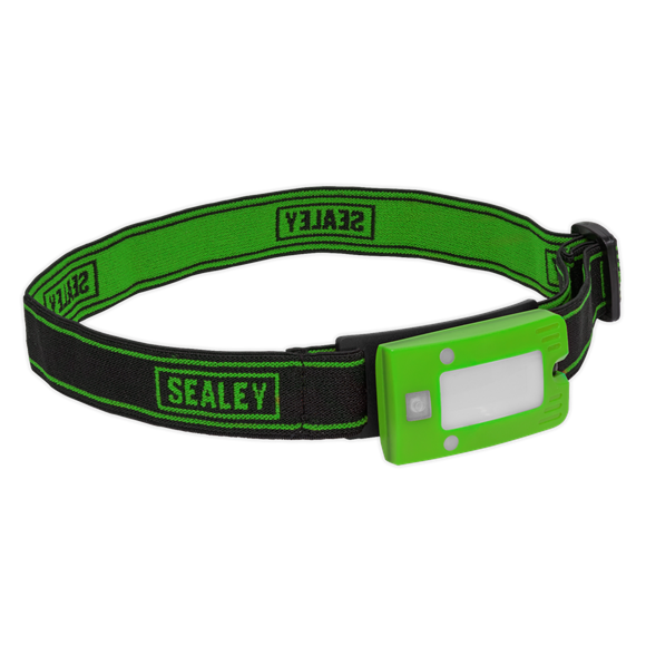 Sealey LED360HTG Rechargeable Head Torch 2W COB LED Auto-Sensor Green