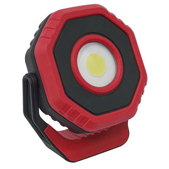 Sealey LED700PR Rechargeable Pocket Floodlight with Magnet 360° 7W COB LED - Red