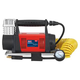 Sealey MAC07 Tyre Inflator/Mini Air Compressor 12V Heavy-Duty