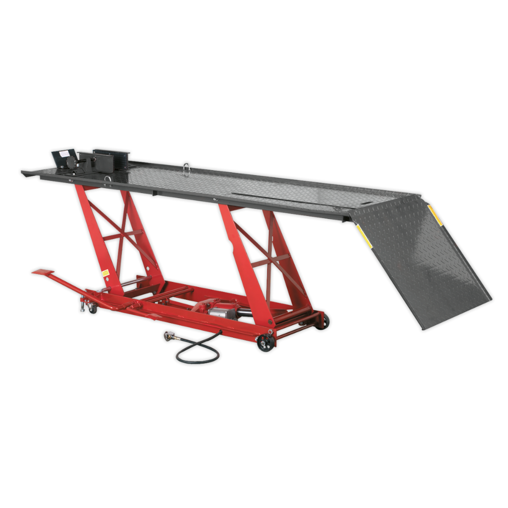 Sealey Motorcycle Lift 454kg Capacity Air/Hydraulic