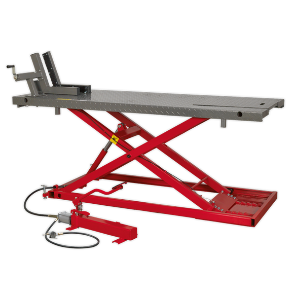 Sealey MC680A Motorcycle Lift 680kg Capacity Heavy-Duty Air/Hydraulic