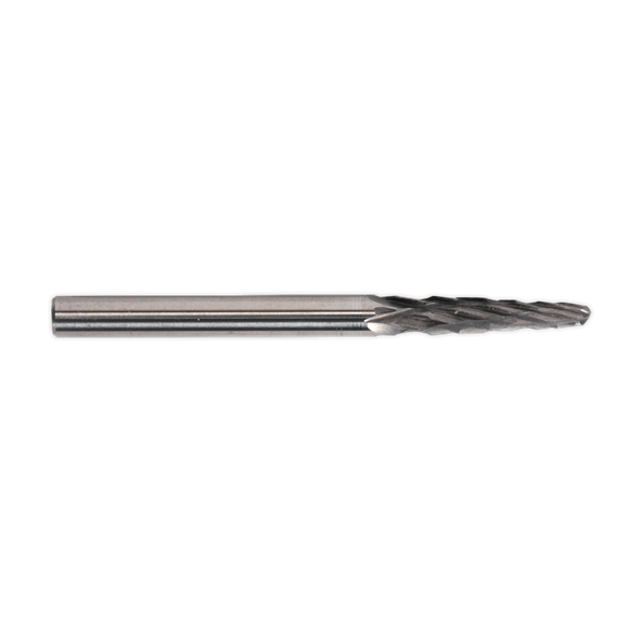 Sealey MCB004 Micro Carbide Burr Ball Nose Taper 3mm Pack of 3