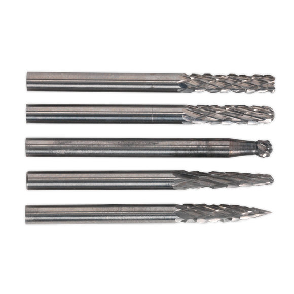 Sealey MCBSET01 Micro Carbide Burr Set 5pc