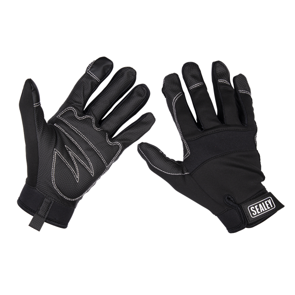 Sealey MG798L Mechanic's Gloves Light Palm Tactouch - Large