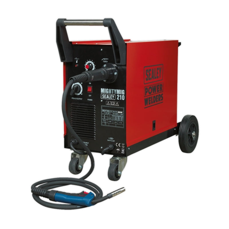Sealey MIGHTYMIG210 Professional Gas/No-Gas MIG Welder 210Amp with Euro Torch