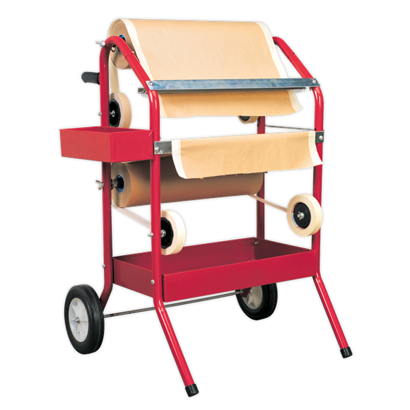 Sealey MK66 Masking Paper Dispenser 2 x 450mm Trolley