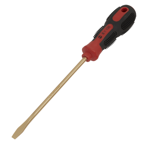 Sealey NS094 Screwdriver Slotted 6 x 150mm - Non-Sparking