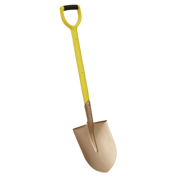Sealey NS107 Round Point Shovel 240 x 420 x 990mm - Non-Sparking