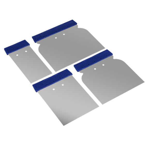 Sealey PA02 Body Filler Applicator Set 4pc