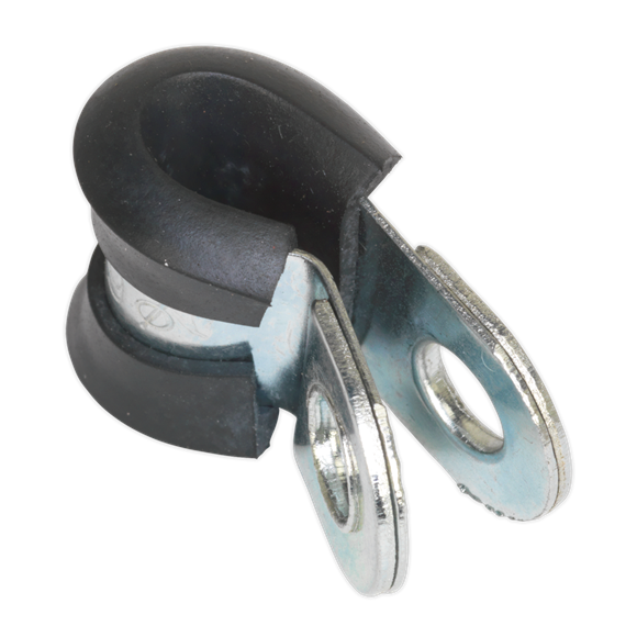 Sealey PCJ6 P-Clip Rubber Lined Ø6mm Pack of 25
