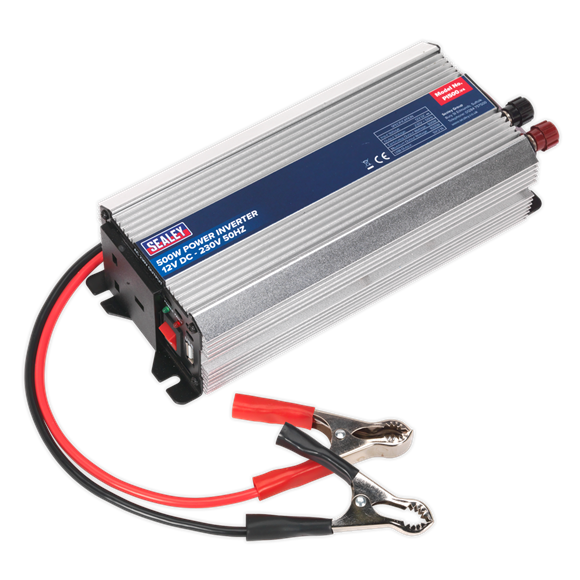 Sealey PI500 Power Inverter 500W 12V DC - 230V 50Hz