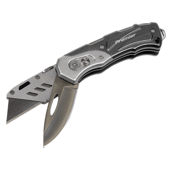 Sealey PK37 Pocket Knife Locking Twin-Blade