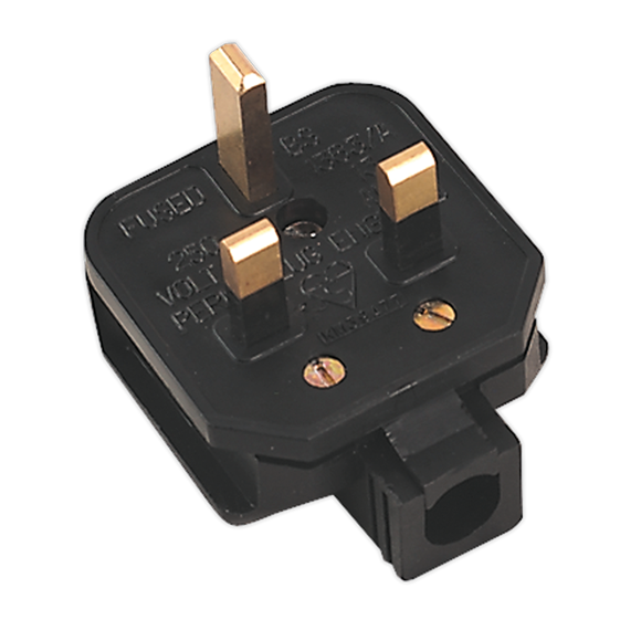 Sealey PL/13/3S Black 13A heavy-Duty Plug