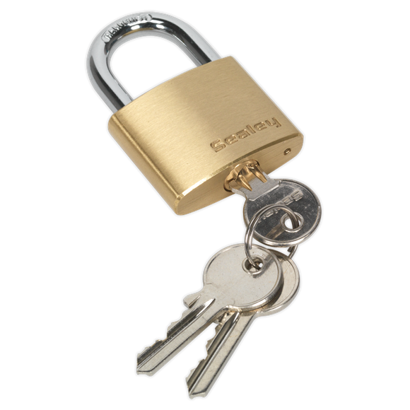 Sealey PL101 Brass Body Padlock 40mm