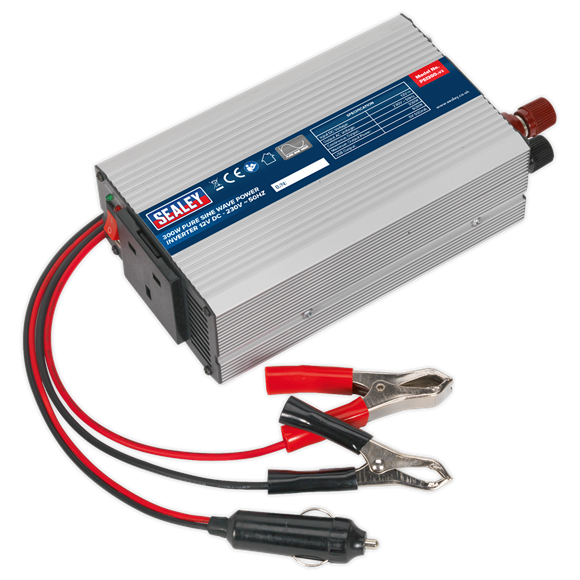 Sealey PSI300 Power Inverter Pure Sine Wave 300W 12V DC - 230V 50Hz