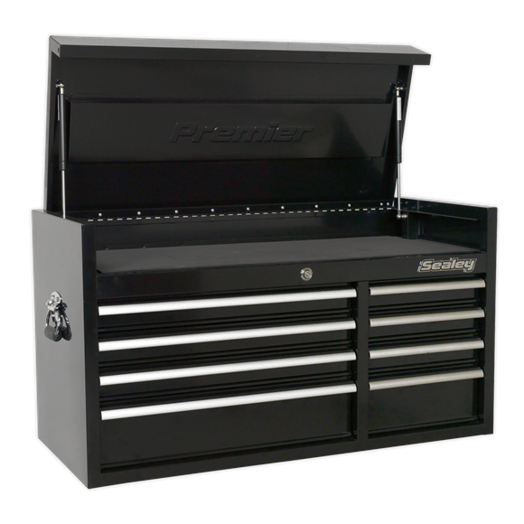 Sealey PTB104008 Topchest 8 Drawer 1040mm Heavy-Duty Black