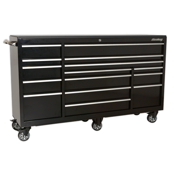 Sealey PTB183015 Rollcab 15 Drawer 1845mm Heavy-Duty Black