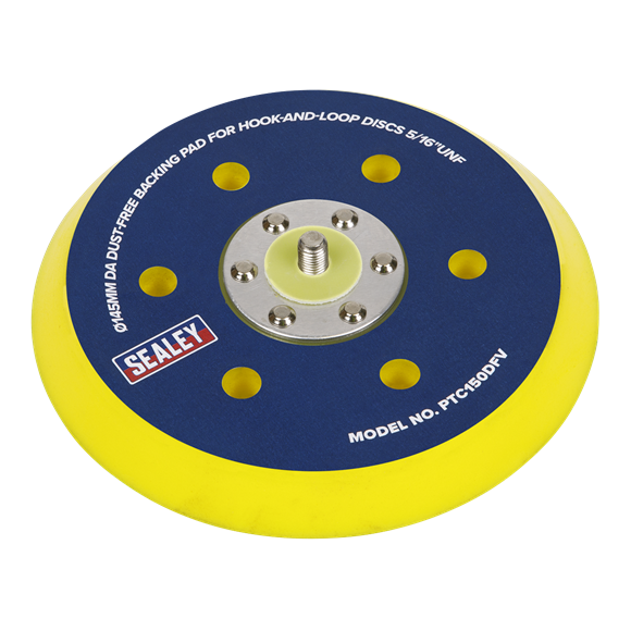 Sealey PTC150DFV DA Dust-Free Backing Pad for Hook-and-Loop Discs Ø145mm 5/16