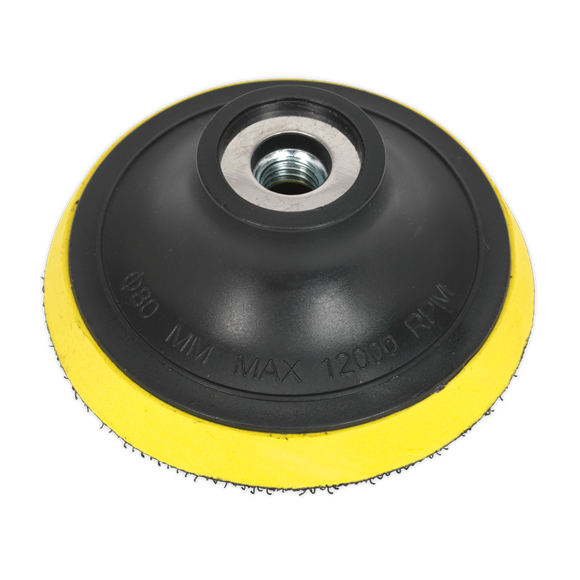 Sealey PTC75VM10 Hook-and-Loop Backing Pad Ø75mm M10 x 1.5mm