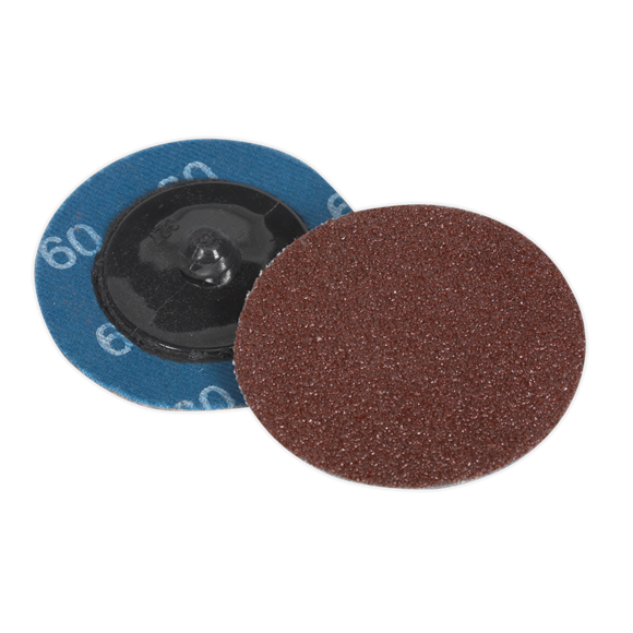 Sealey PTCQC5060 Quick-Change Sanding Disc Ø50mm 60Grit Pack of 10