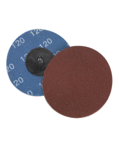 Sealey PTCQC75120 Quick-Change Sanding Disc Ø75mm 120Grit Pack of 10