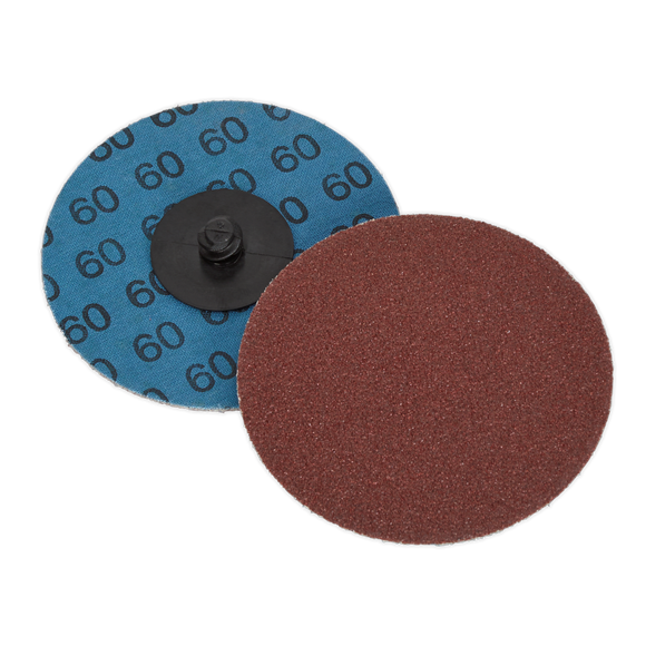 Sealey PTCQC7560 Quick-Change Sanding Disc Ø75mm 60Grit Pack of 10