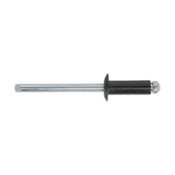 Sealey RAB3280S Aluminium Rivet Black Standard Flange 3.2 x 8mm Pack of 200