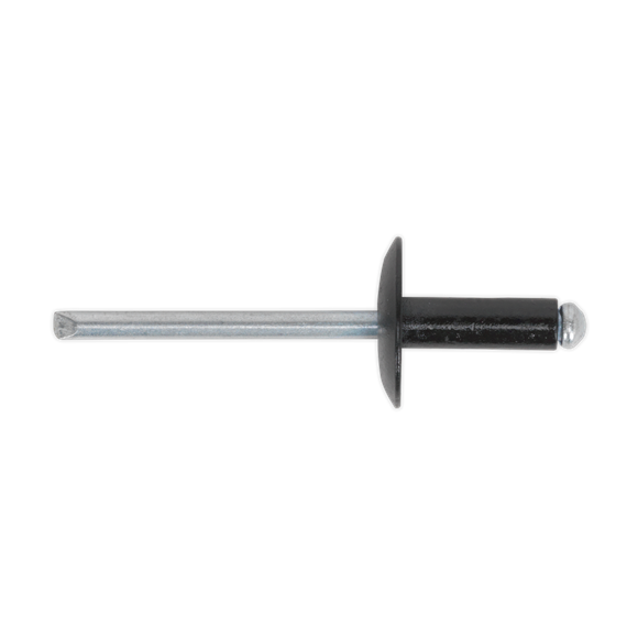 Sealey RAB4014L Aluminium Rivet Black Large Flange 4 x 14mm Pack of 200