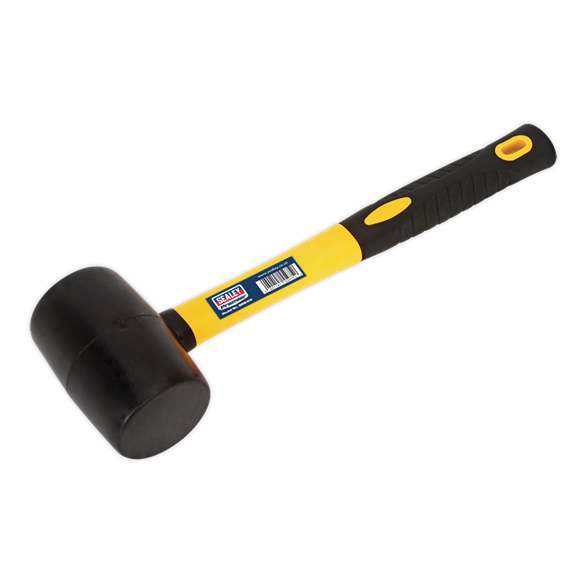 Sealey RMB100 Rubber Mallet 1lb with Fibreglass Shaft