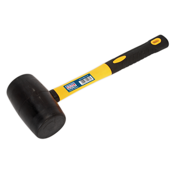 Sealey RMB150 Rubber Mallet 1.5lb with Fibreglass Shaft