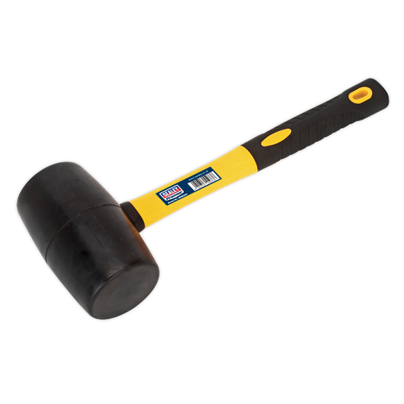 Sealey RMB200 Rubber Mallet 2lb with Fibreglass Shaft