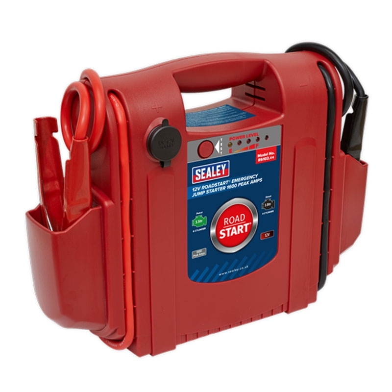 Sealey RS102 RoadStart Emergency Jump Starter 12V 1600 Peak Amps